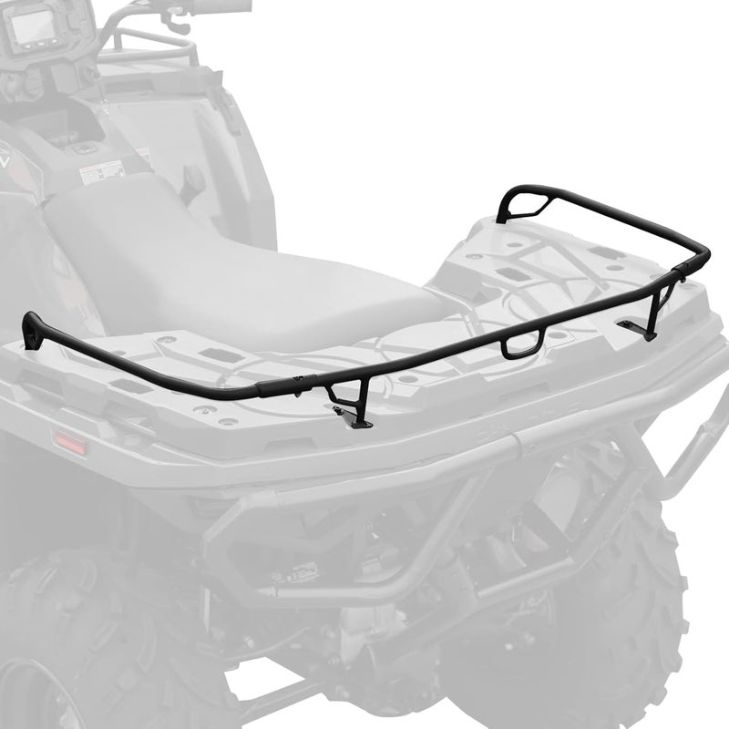A & UTV PRO Rear Rack Extender for Polaris Sportsman 570 450 H.O. 2021 2022 2023 2024 2025, Heavy Duty Steel ATV Back Luggage Rack Extender Accessories, Replace OEM #2884841, Black - Image 1